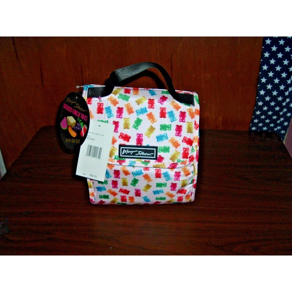 Betsey Johnson Insulated Lunch Box Tote Gummy Bears Theme New with Tags
